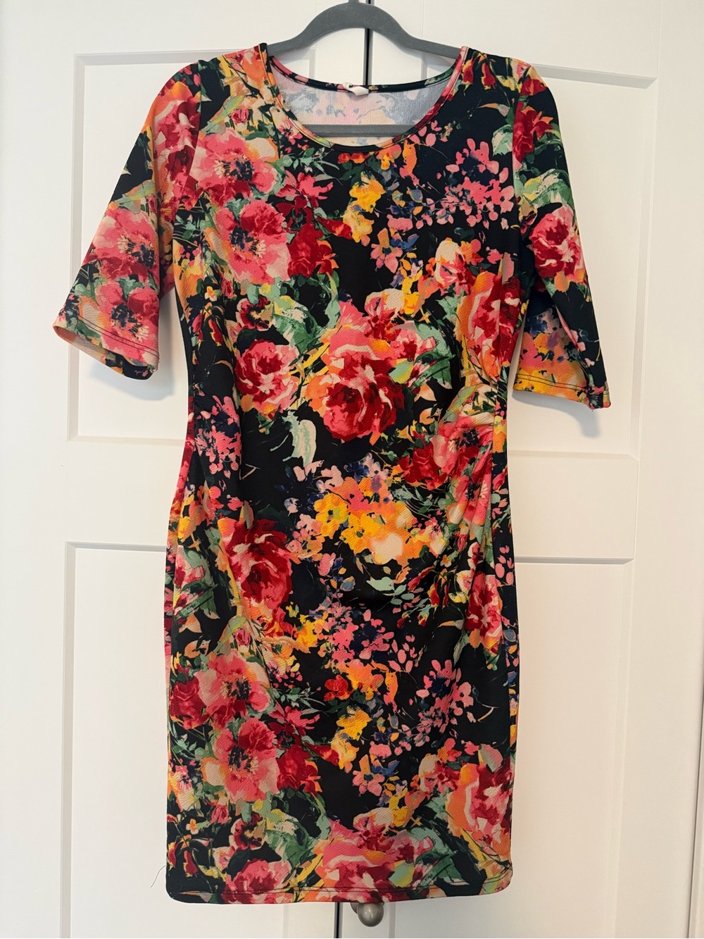 Maternity Floral Print Dress - Women's